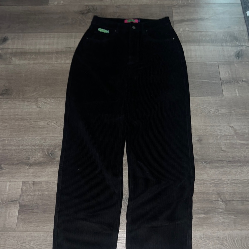 Black loose corduroy pants size 6